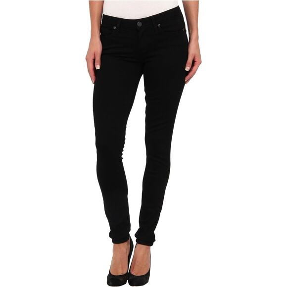 Paige Black Shadow Verdugo Ultra Skinny Jeans 5 Pocket Design Zip Fly Button 27 - Picture 14 of 14